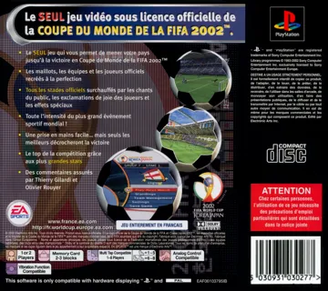 Coupe du Monde FIFA 2002 (FR) box cover back